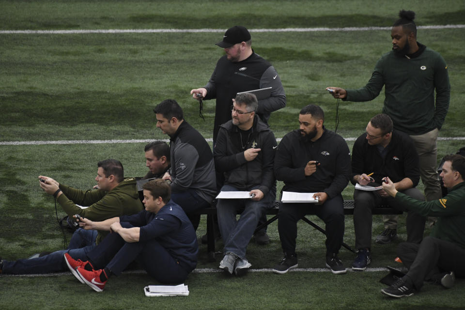 The entire NFL scouting process is changing amid all the pandemic uncertainty. And it's likely to change some more. (RJ Sangosti/The Denver Post via Getty Images)