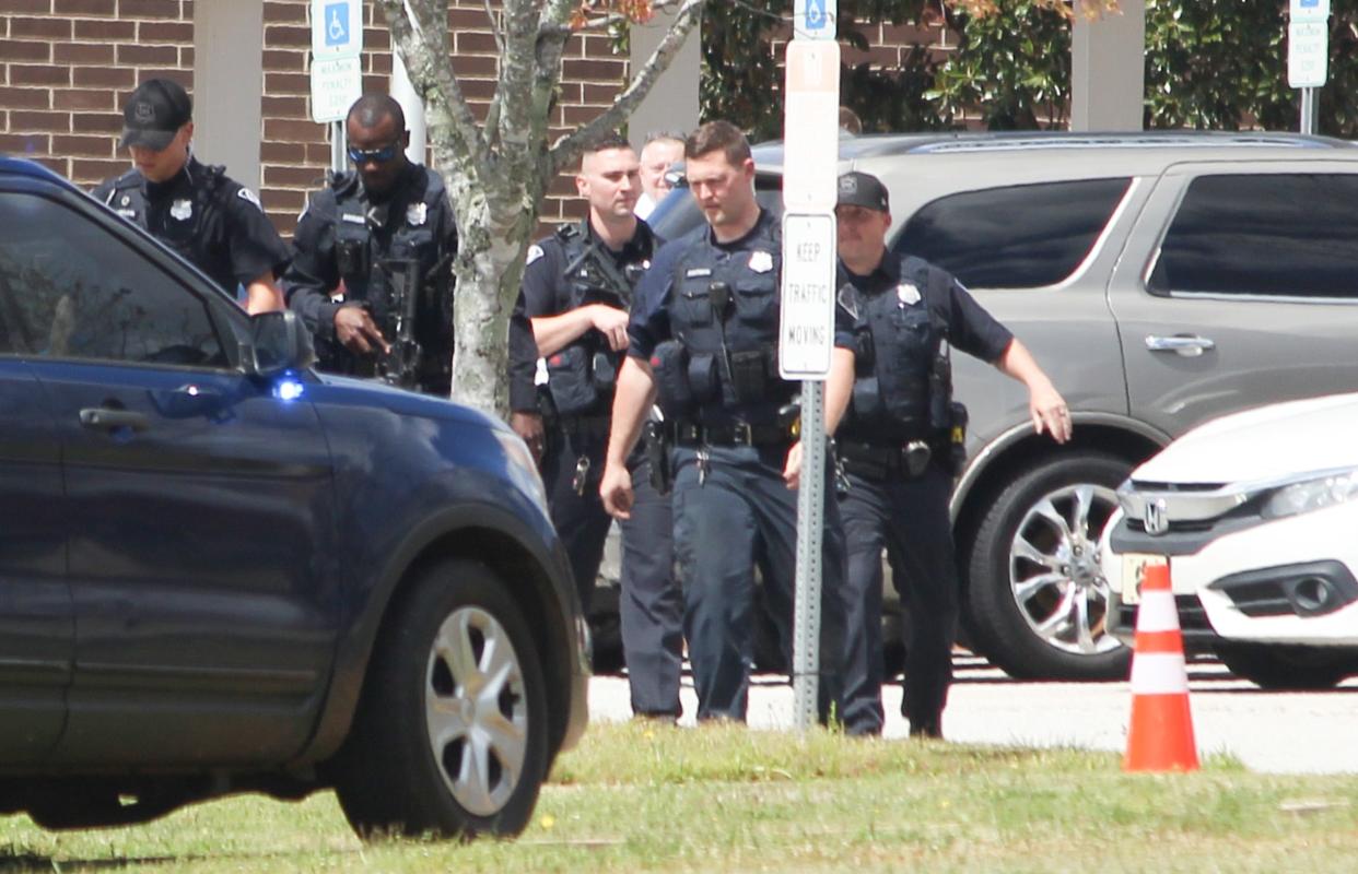 Greenville County Sheriff's Deputies at Tanglewood middle school