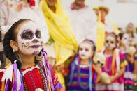 <p>While a holiday focused on those who've passed away, Dia de Muertos is a joyful occasion. It's a true celebration of life, marked by costumes and makeup, festive foods, parades, humor and decorative tributes to the dead.</p>