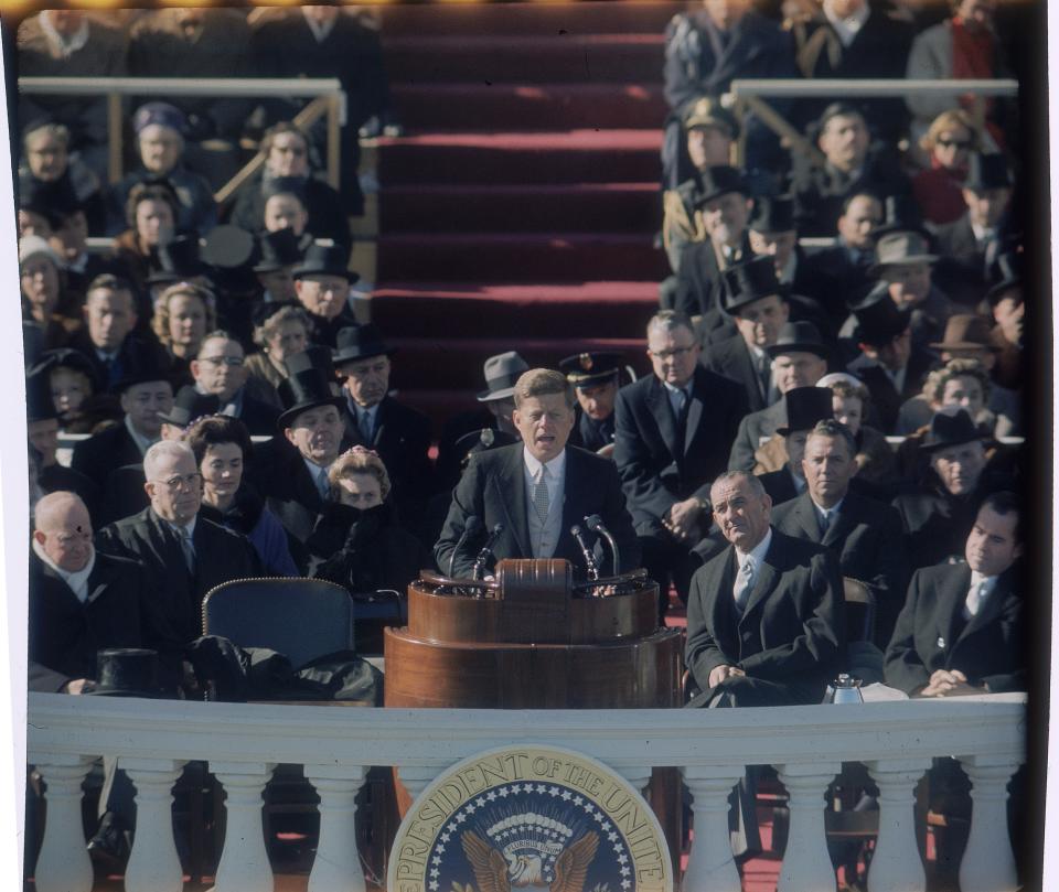 JFK delivered arguably the most famous inauguration speech. Source: Getty