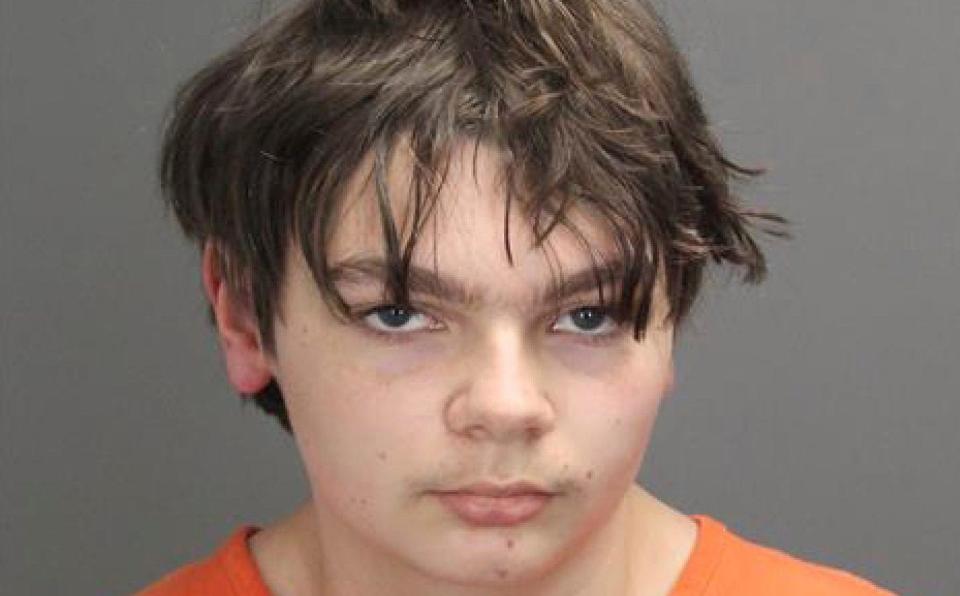 Ethan Crumbley, 15, who is charged with murder and terrorism - Oakland County Sheriff's Office 