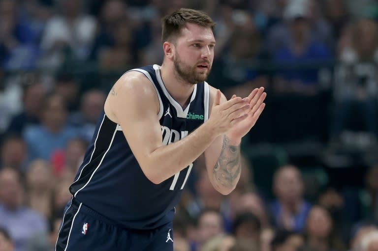 Luka Doncic durante uno de los partidos de playoffs entre Mavericks y Timberwolves. (MATTHEW STOCKMAN)