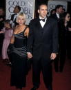 <p>Patricia Arquette and Nicolas Cage went monochrome on the red carpet. </p>