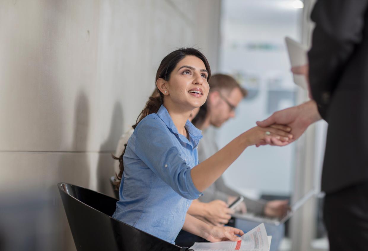 The woman had refused to shake hands leading to her being rejected for a job (Rex)