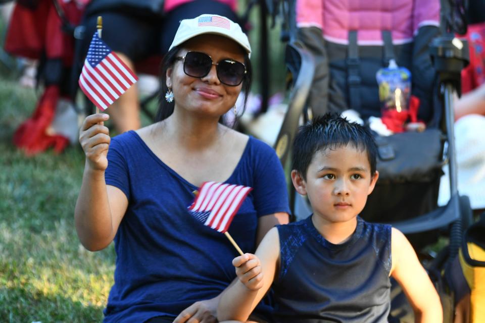 Celebrating Independence with the Oak Ridge Community Band and fireworks show at A.K. Bissell Park during Oak Ridge's 4th of July celebration on Thursday, July 4, 2024 in Tennessee.