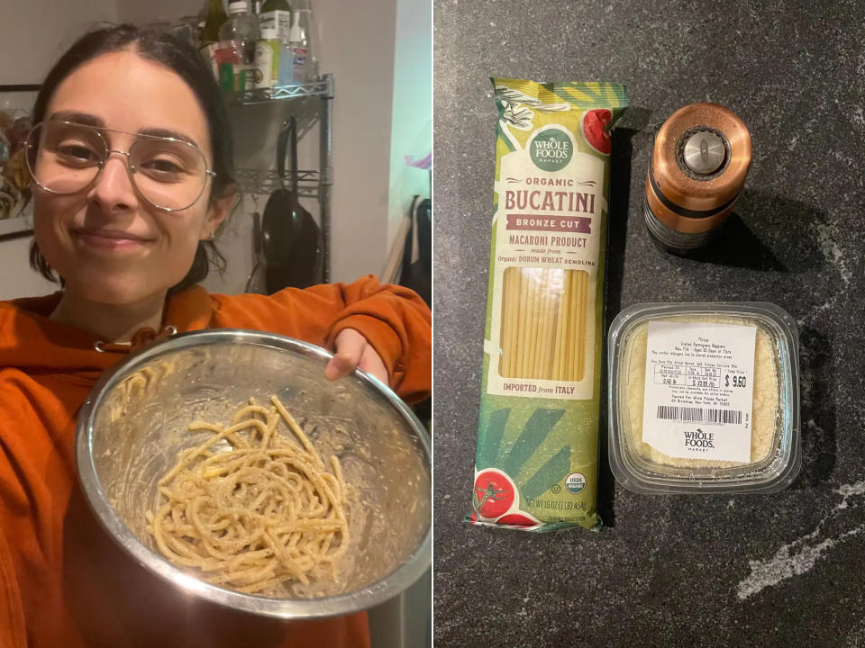 Ich mache Cacio e Pepe, wenn ich wenig Energie und einen leeren Kühlschrank habe. - Copyright: Rachel Askinasi/Business Insider