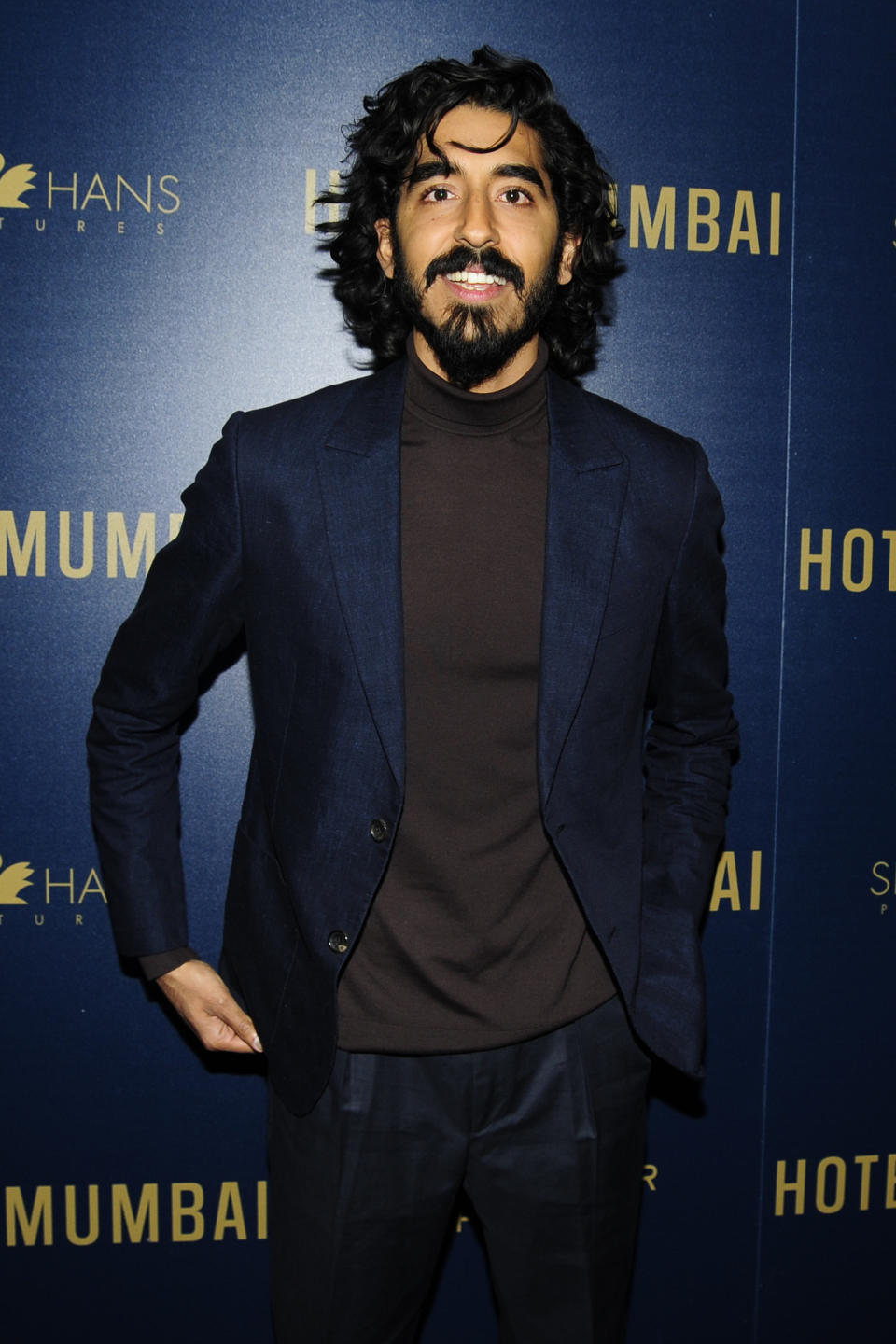 Patel at the "Hotel Mumbai" screening in 2019