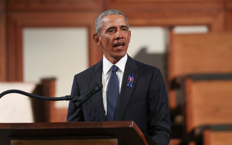 Funeral at Ebeneezer Baptist Church of U.S. Congressman John Lewis in Atlanta