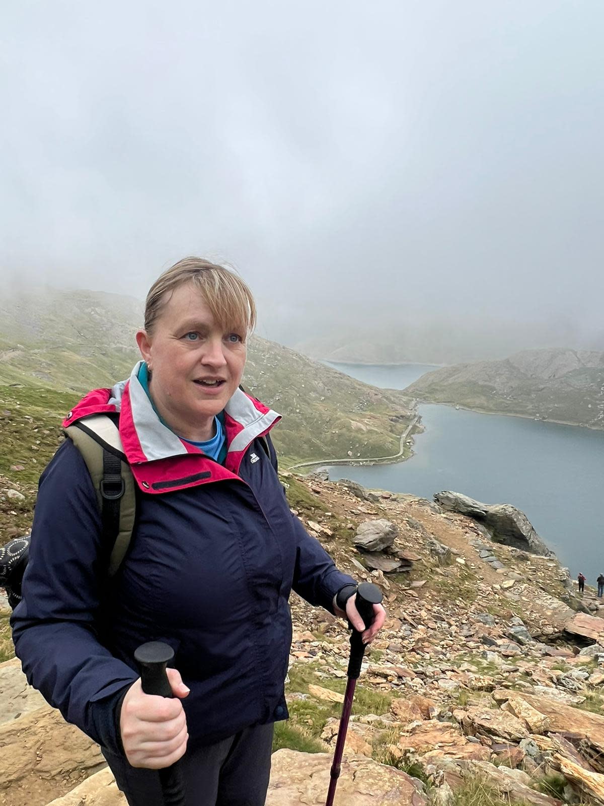 Hiking is now one of Louise McMilan's favourite hobbies – she completed a walk up Mount Snowdon in October 2021. (Supplied)