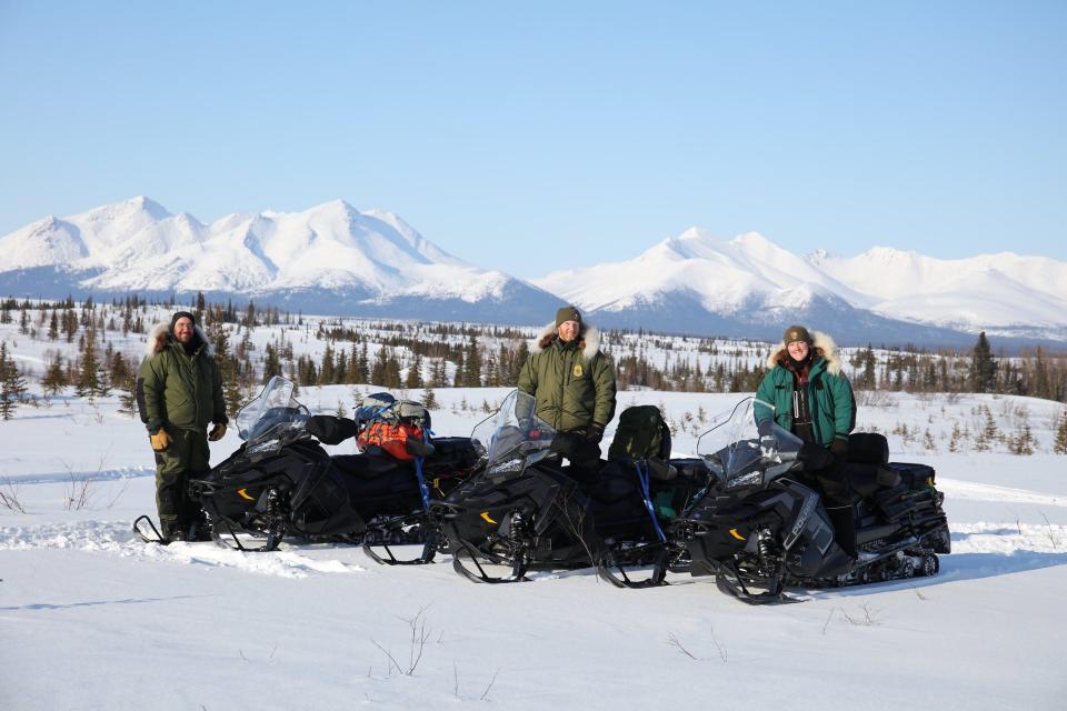 Snowmobiles are among the few transportation options at Kobuk Valley National Park.