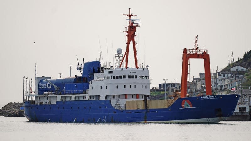 The Polar Prince, the support ship for the Titan submersible - Photo: Jordan Pettitt - PA Images / Contributor (Getty Images)