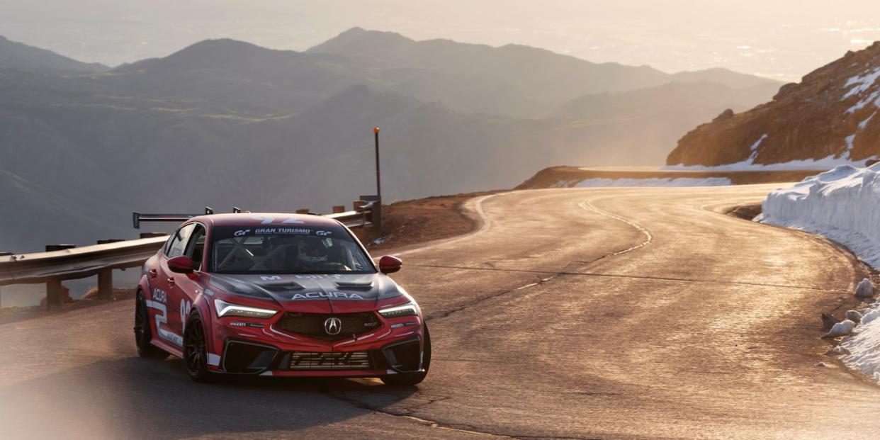 2024 acura integra type s pikes peak race car front