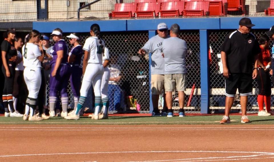 Pregame of the City/County All-Star game at Margie Wright Diamond in Fresno, California on Wednesday, June 19, 2024.