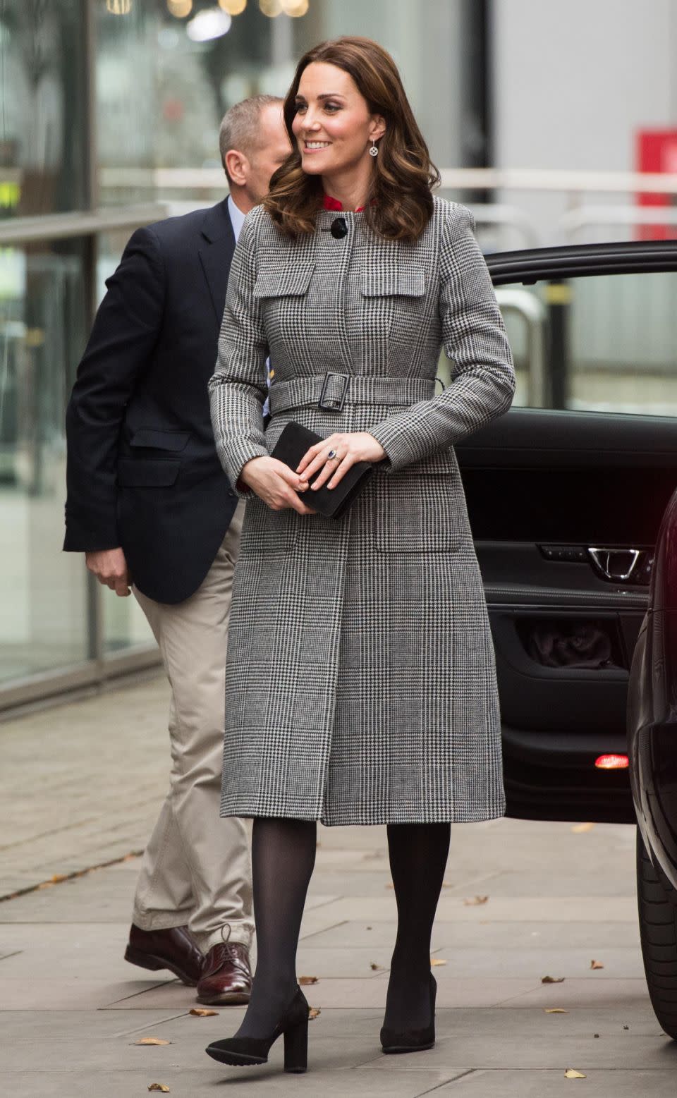 The Delli check coat, which boasts oversized buttons and a collarless design, is currently available in-store and online as part of the company’s Fall/Winter 2017 collection. Photo: Getty Images