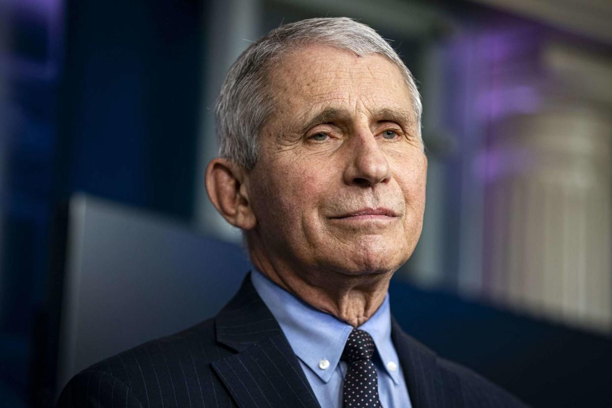 Al Drago/Getty Dr. Anthony Fauci in 2021