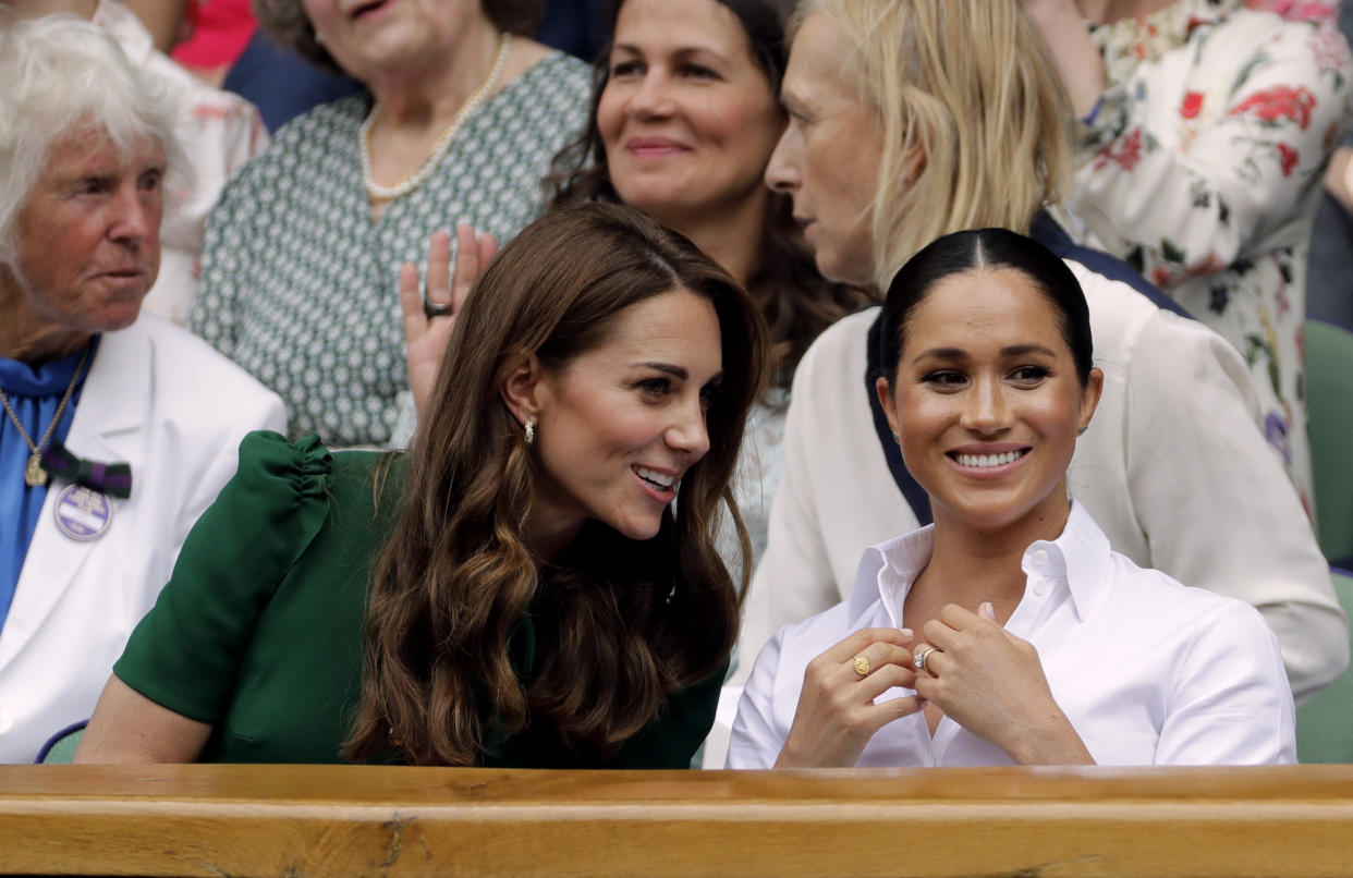 Kate and Meghan enjoyed a girls' day out at Wimbledon. 