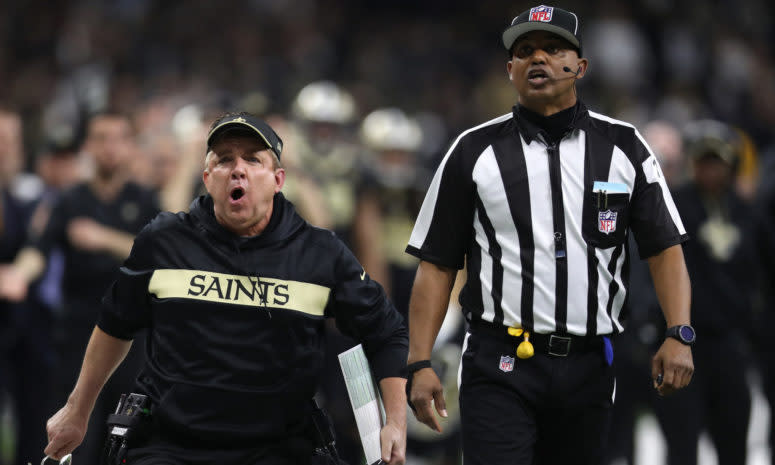 saints head coach sean payton after saints-rams