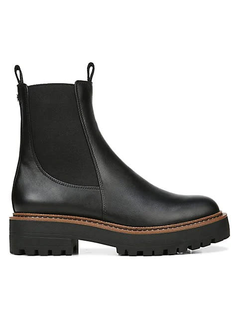 Sam Edelman Laguna Chelsea Lug Leather Boots. Image via Hudson's Bay.