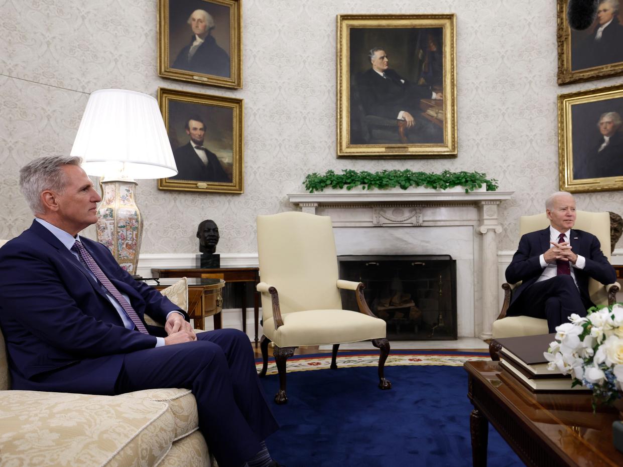 President Joe Biden and Speaker of the House Kevin McCarthy