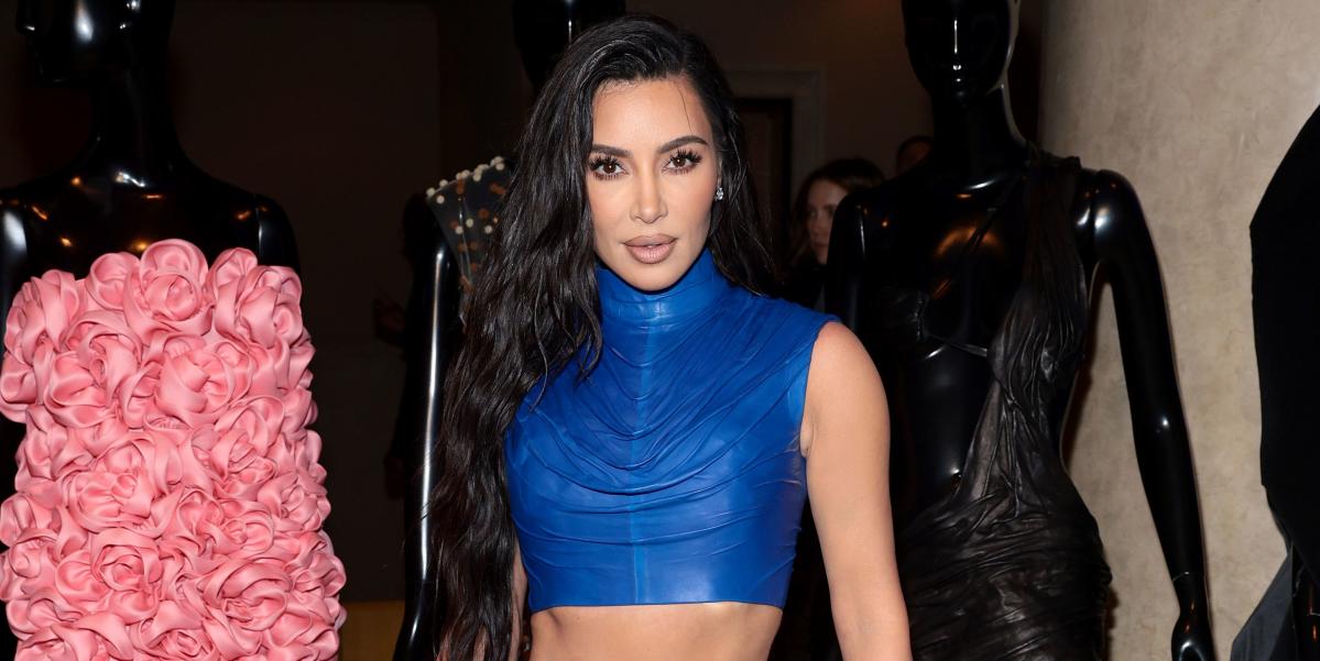 Kim Kardashian Stepped Out in a Skin-Tight Leather Dress - Yahoo Sports