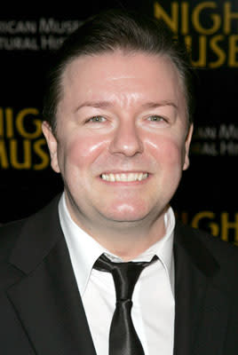 Ricky Gervais at the New York premiere of 20th Century Fox's Night at the Museum