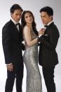 Rafael Rosell, Marian Rivera and Dennis Trillo