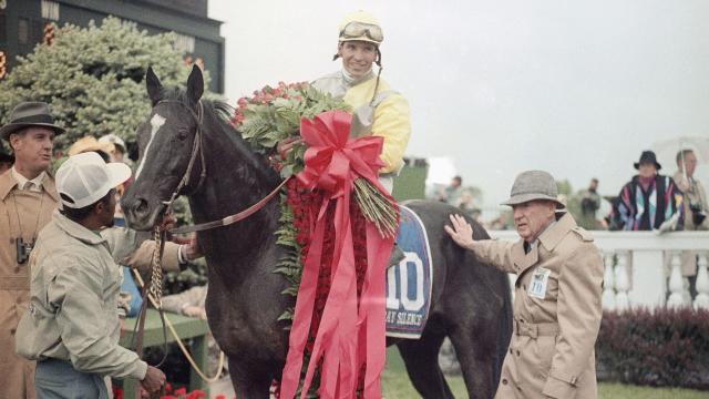 1970 - DUST COMMANDER in the Kentucky Derby Winners Circle - Color - 10 x  8