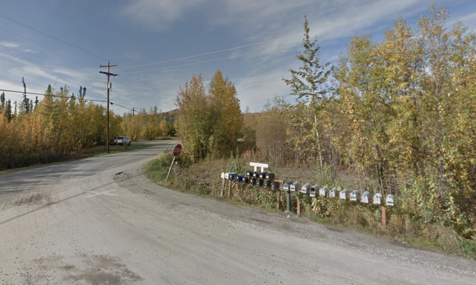 The baby was found in a cardboard box at the intersection of Dolphin Way and Chena Point Avenue in Alaska. Source: Google Maps