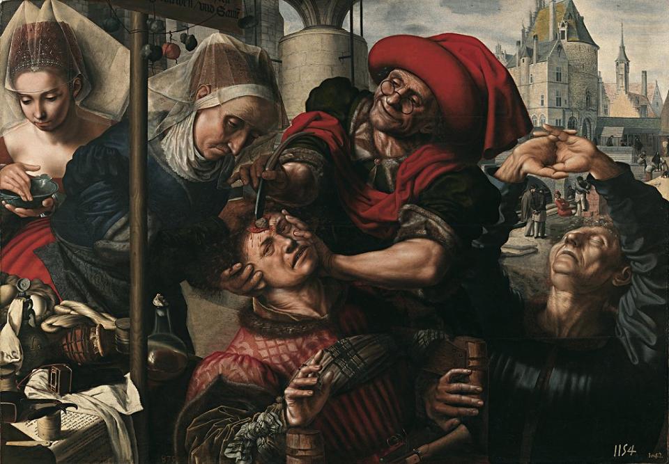 Cirugía, 1550-1555. Artista: Jan Sanders van Hemessen.