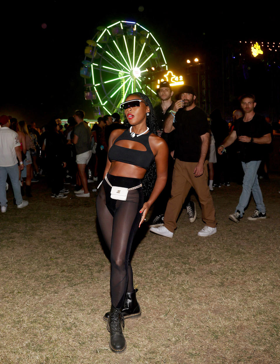 Janelle Monáe attends the Levi’s® brand presents Neon Carnival with Tequila Don Julio on April 15, 2023 in Thermal, California.