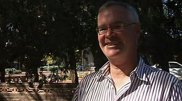 Surgeon Mike Damp, recounts his narrow escape when flying an ultra-lite that crashed near Whyalla on Saturday.