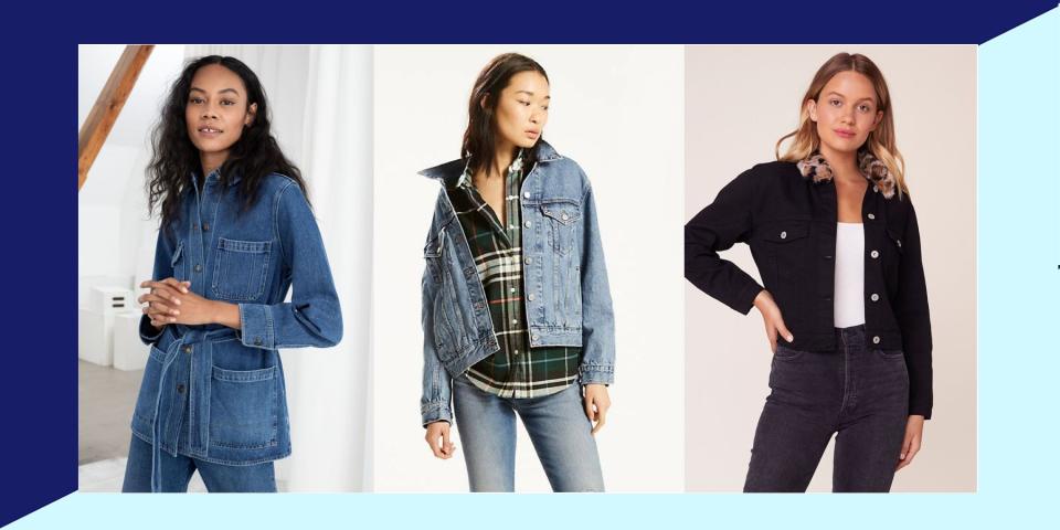 Everything you ever wanted to know about styling a denim jacket for fall.&nbsp; (Photo: Huffington Post)