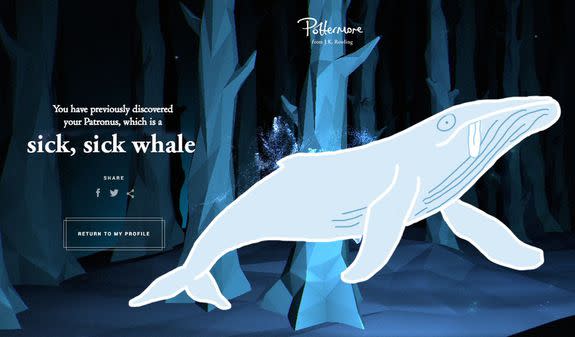 8 strange Patronus results I got from that Pottermore quiz