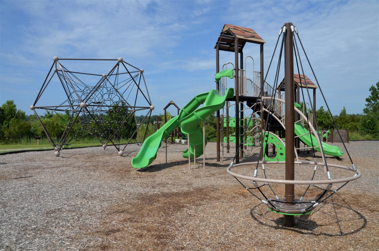 A new playground and walking trails were included in Phase One work at Martin Marietta Park in New Bern. Phase Two, which is scheduled to kickoff this winter, is set to include high profile amenities such as a bike pump course and amphitheater.