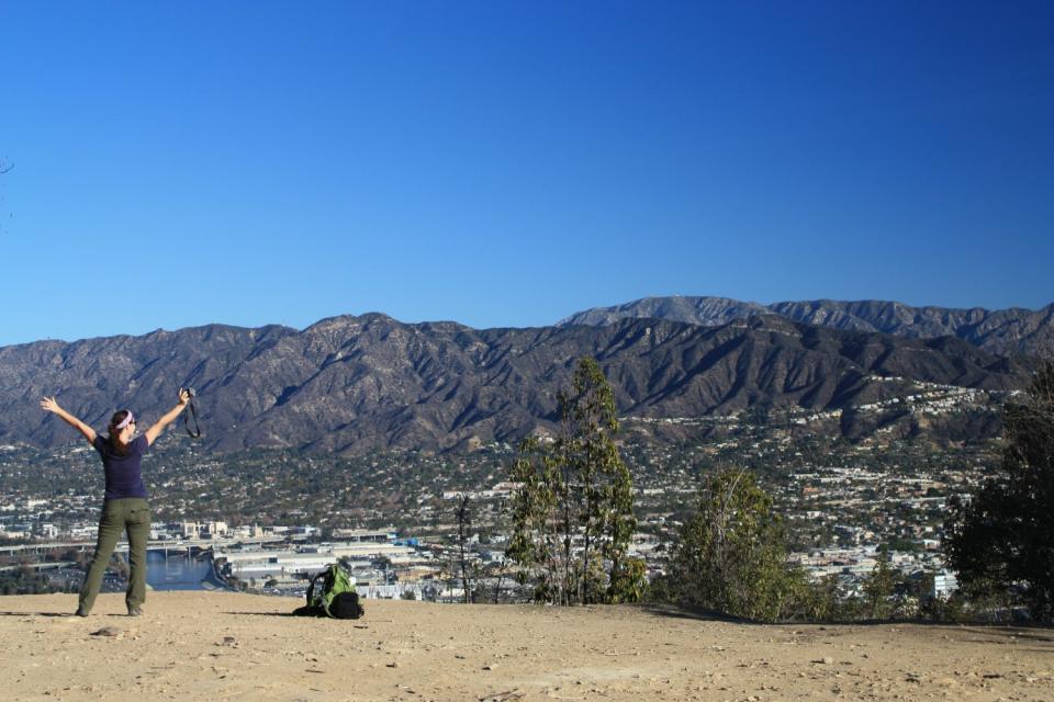 The view from Beacon Hill, easternmost peak of the Santa Monica Mountains.