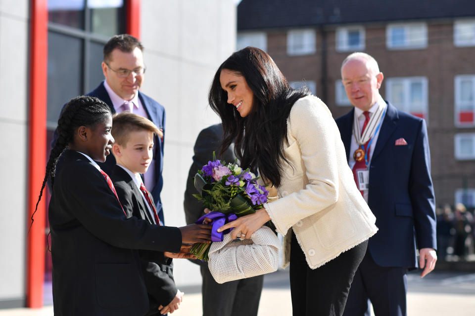 The Duchess Of Sussex Visits The Robert Clack Upper School In Dagenham