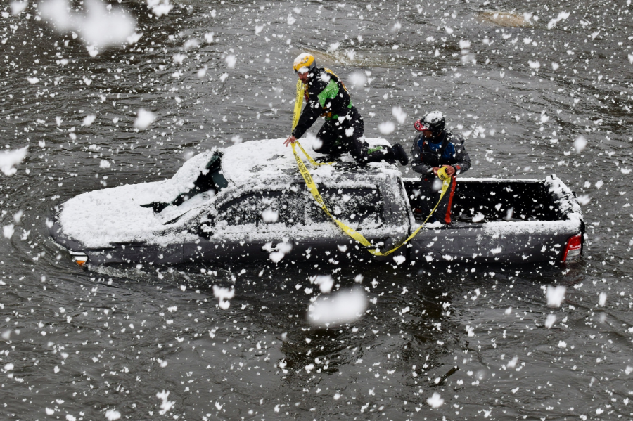 CPW helps rescue two men from truck in Arkansas River