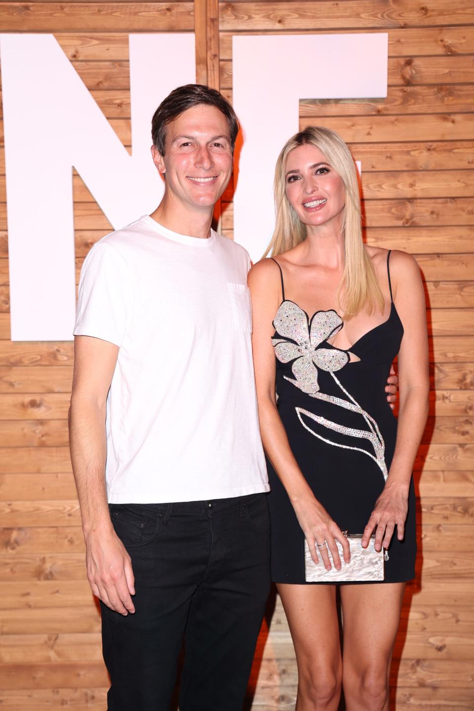 Ivanka Trump and Jared Kushner at an event in Miami in 2022