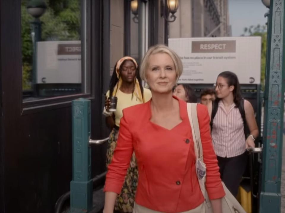 Cynthia Nixon in And Just Like That (And Just Like That/HBO Max/Sky/YouTube)