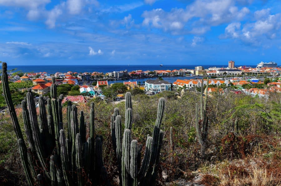 General view of Willemstad’s Bay in Curacao, Netherlands Antilles, on February 22, 2019. (Photo credit: LUIS ACOSTA/AFP via Getty Images)