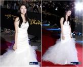 Suzy, white angel on Grand Bell Awards recarpet