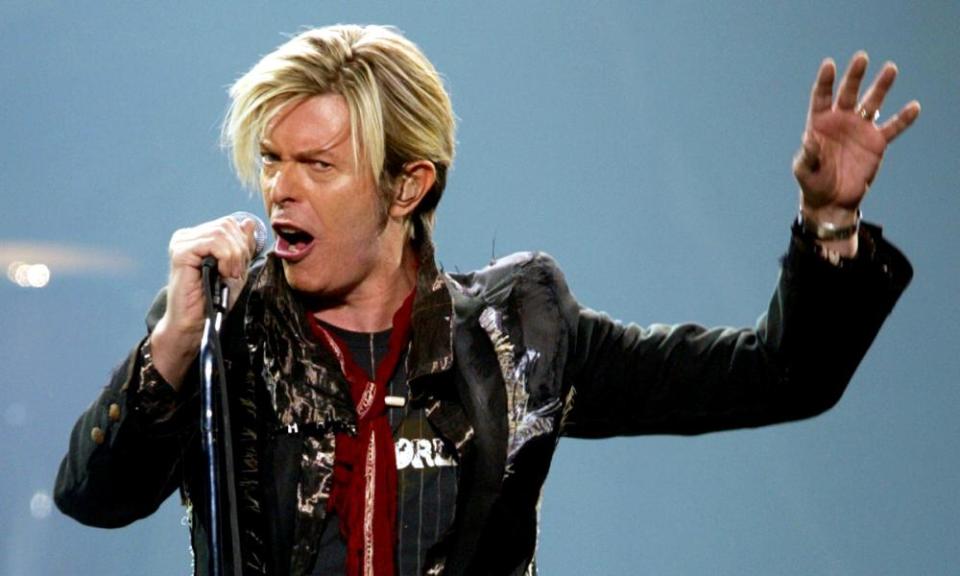 David Bowie performing in 2003.