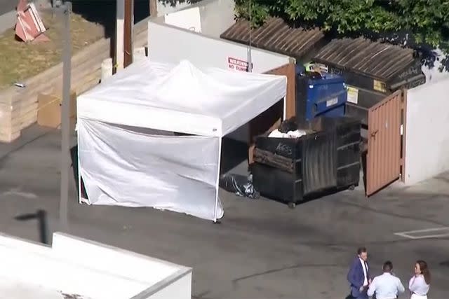 the dumpster where Mei's remains were found