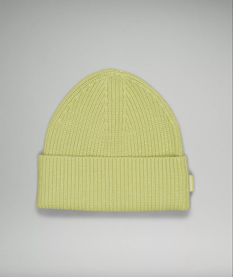 Ribbed Merino Wool-Blend Knit Beanie