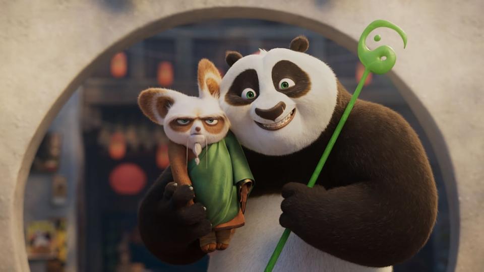 A photo including Kung Fu Panda in the film Kung Fu Panda 4