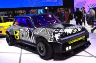 <p>Renault's 5 Turbo 3E is a reinvention of the iconic 5 Turbo 2. Created to show EVs can be fun, it has a 374bhp electric motor, three drift modes and pink, yellow and blue LED stripes flashing on the front of the car to give a "1980s video game vibe".</p>