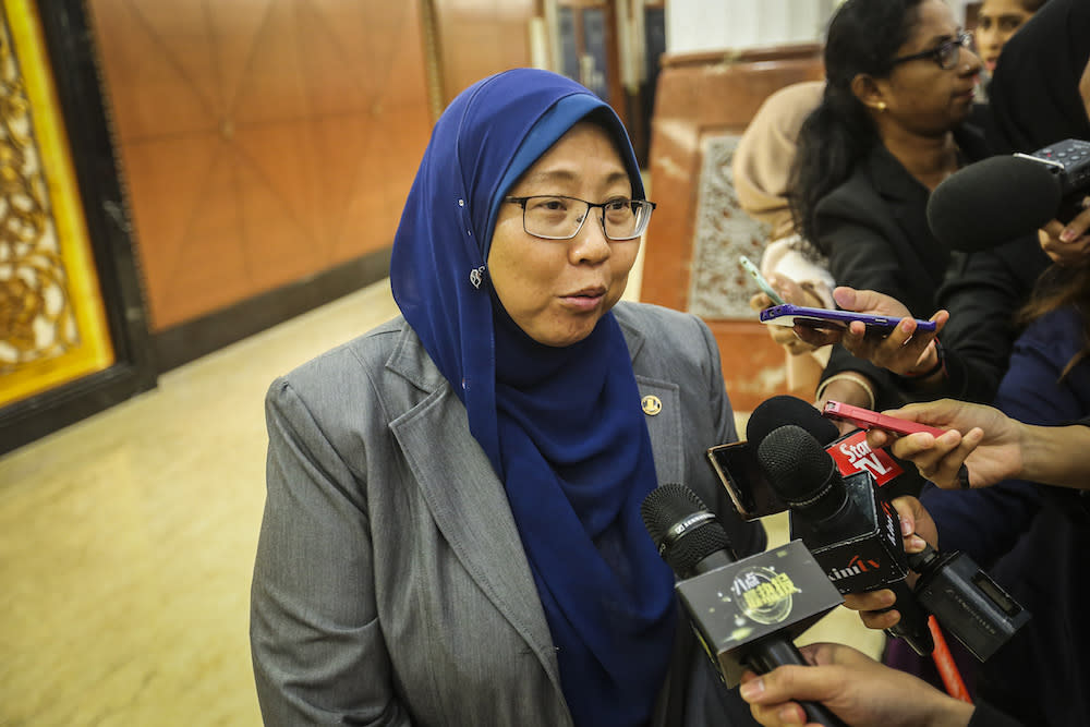 Kuantan MP Fuziah Salleh says the six-month operational extension granted by the Atomic Energy Licensing Board yesterday makes Lynas the winner, despite the conditions attached to its licence renewal. — Picture by Firdaus Latif