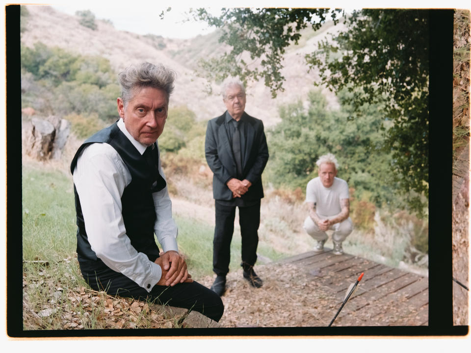 Budgie, Lol Tolhurst, and Jacknife Lee in Los Angeles, 2023. (Pat Martin)