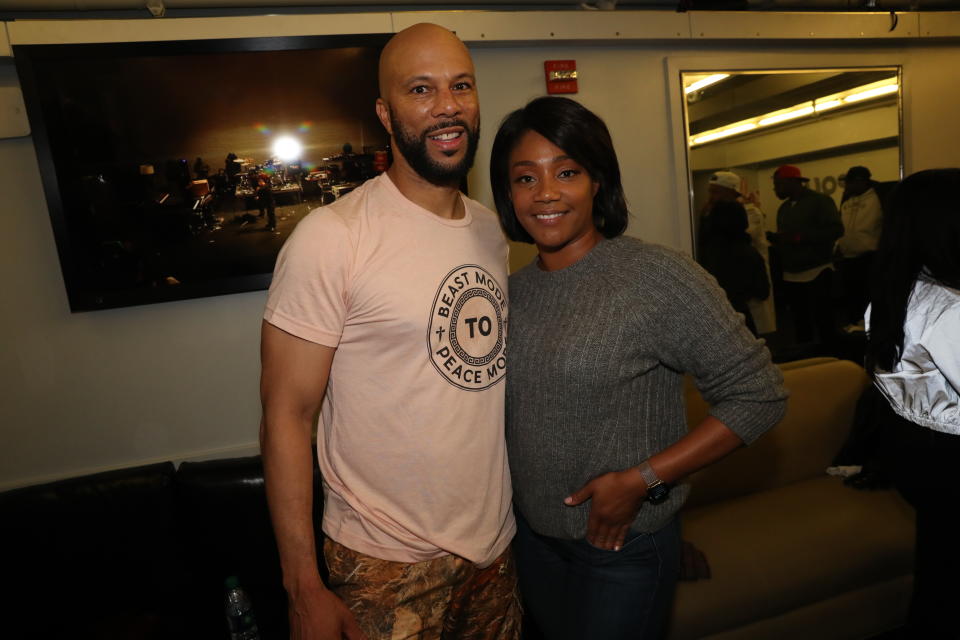 NEW YORK, NEW YORK - OCTOBER 08: Tiffany Hadish and Common at The Apollo Theater on October 08, 2019 in New York City. (Photo by Johnny Nunez/WireImage)