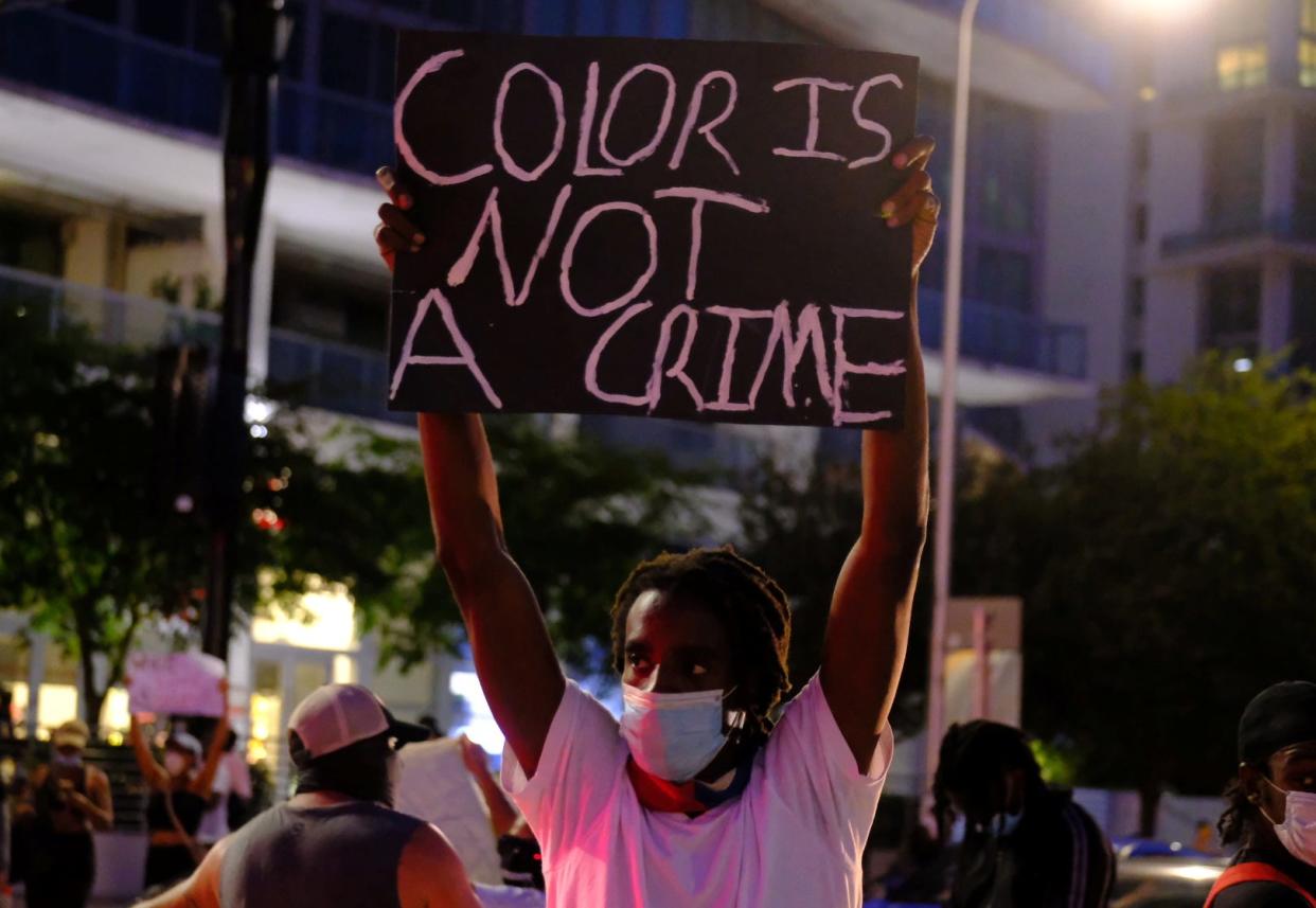 black lives matter protest sign